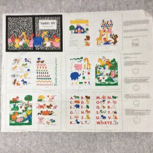 Cranston VIP ~ Teachers Pet Learning Book ~ 100% Cotton Soft Fabric Book Panel